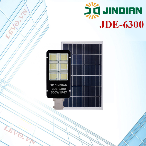 Đèn Đường Năng Lượng Mặt Trời 300W JinDian JDE-6300 NEW