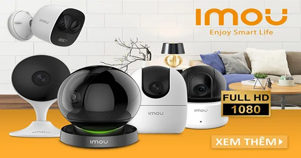 Camera wifi IMOU chính hãng, giá tốt, lắp đặt hoàn toàn miễn phí