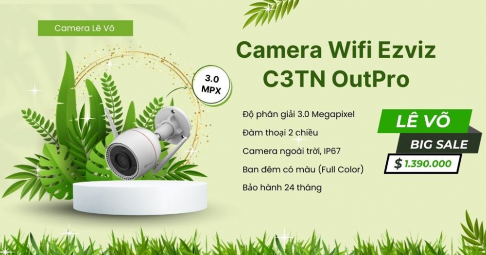 Camera Wifi Ezviz C3TN OutPro